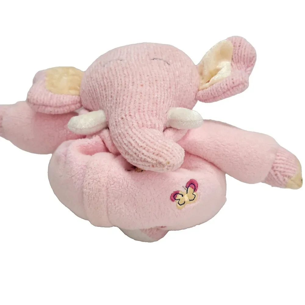 Vtg Carters Emu Namae Musical Crib Pull Elephant Plush 7